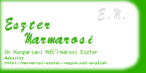 eszter marmarosi business card